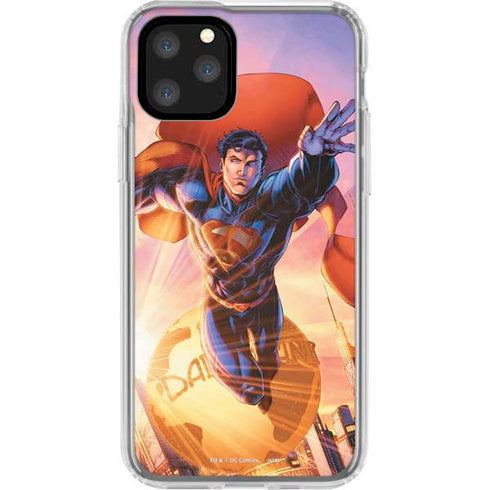 DC Comics Superman Unchained #1 75th Anniversary Cover Art by Jim Lee iPhone 11 Pro Clear Case