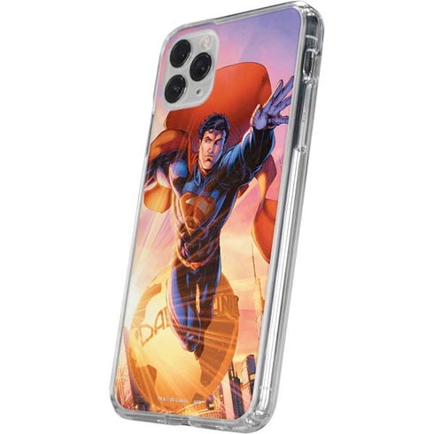 DC Comics Superman Unchained #1 75th Anniversary Cover Art by Jim Lee iPhone 11 Pro Clear Case