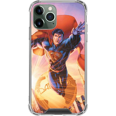 DC Comics Superman Unchained #1 75th Anniversary Cover Art by Jim Lee iPhone 12 Pro Clear Case