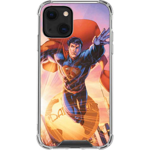 DC Comics Superman Unchained #1 75th Anniversary Cover Art by Jim Lee iPhone 14 Plus Clear Case