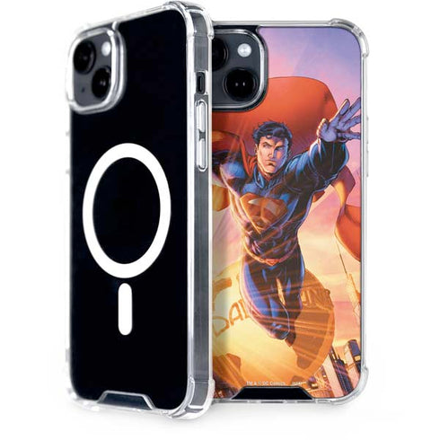DC Comics Superman Unchained #1 75th Anniversary Cover Art by Jim Lee iPhone 15 Plus MagSafe Case