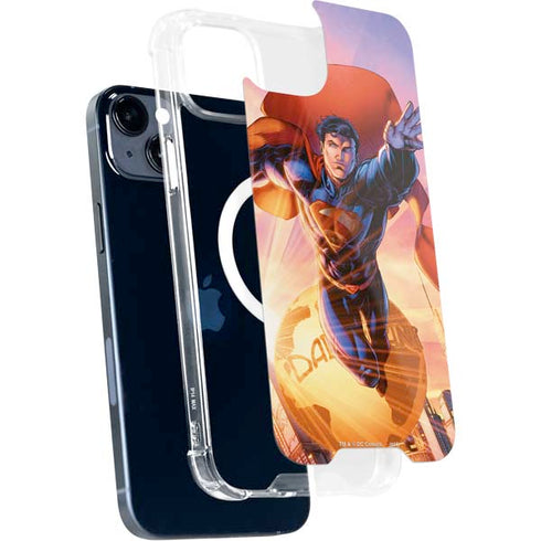 DC Comics Superman Unchained #1 75th Anniversary Cover Art by Jim Lee iPhone 15 Plus MagSafe Case