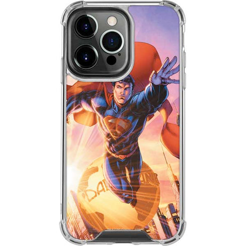 DC Comics Superman Unchained #1 75th Anniversary Cover Art by Jim Lee iPhone 14 Pro Clear Case