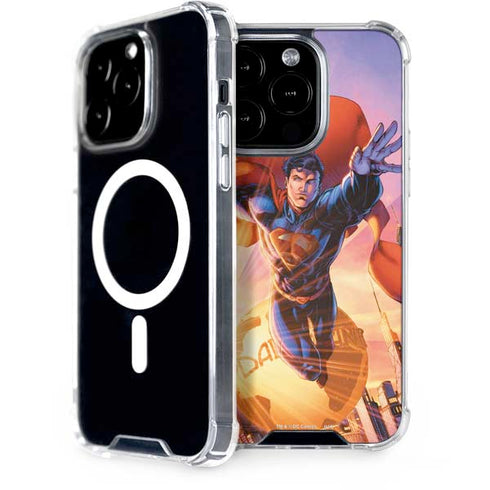 DC Comics Superman Unchained #1 75th Anniversary Cover Art by Jim Lee iPhone 15 Pro MagSafe Case