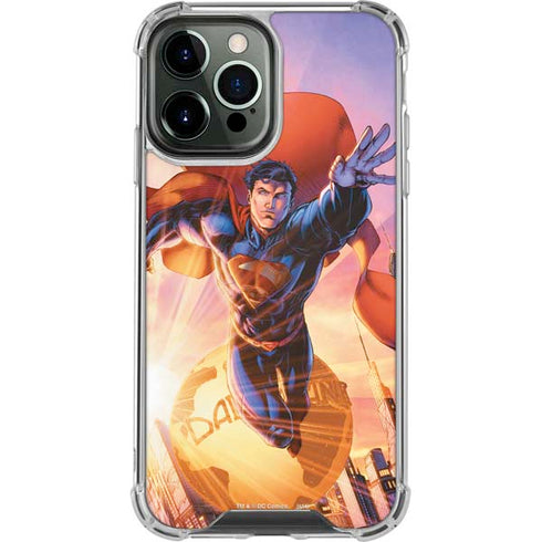 DC Comics Superman Unchained #1 75th Anniversary Cover Art by Jim Lee iPhone 14 Pro Max Clear Case