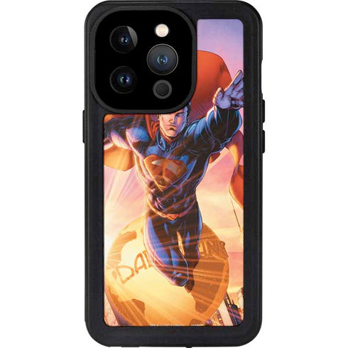 DC Comics Superman Unchained #1 75th Anniversary Cover Art by Jim Lee iPhone 14 Pro Waterproof Case