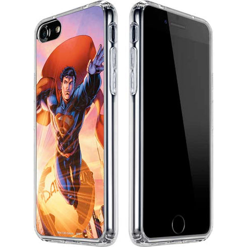 DC Comics Superman Unchained #1 75th Anniversary Cover Art by Jim Lee iPhone SE (2nd & 3rd Gen) Clear Case