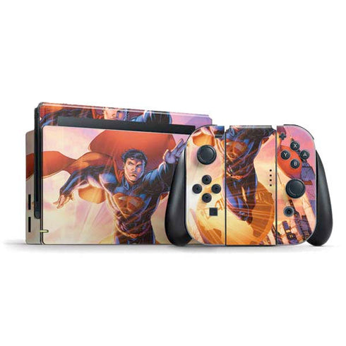 DC Comics Superman Unchained #1 75th Anniversary Cover Art by Jim Lee Nintendo Switch Bundle Skin