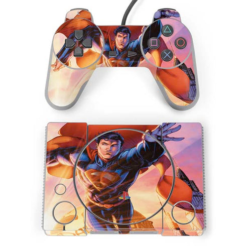 DC Comics Superman Unchained #1 75th Anniversary Cover Art by Jim Lee PlayStation Classic Bundle Skin