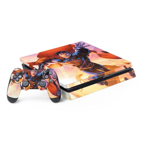 DC Comics Superman Unchained #1 75th Anniversary Cover Art by Jim Lee PS4 Slim Bundle Skin