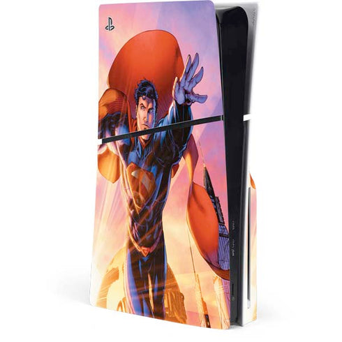 DC Comics Superman Unchained #1 75th Anniversary Cover Art by Jim Lee PS5 Slim Disk Console Skin