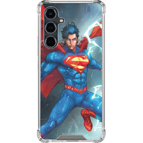 DC Comics Superman Elements Galaxy S23 FE Clear Case