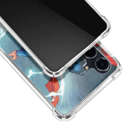 DC Comics Superman Elements Galaxy S23 FE Clear Case