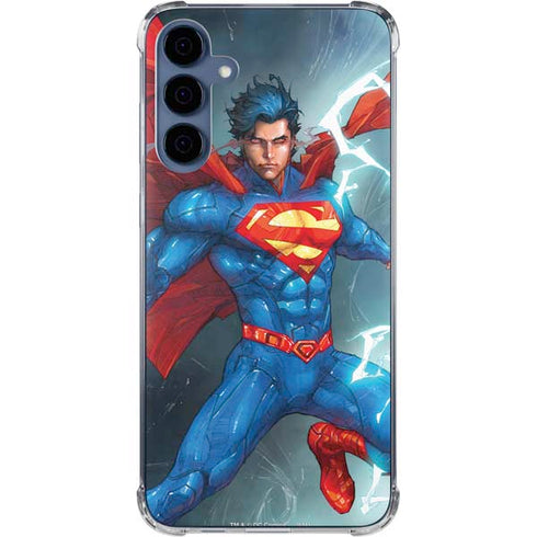 DC Comics Superman Elements Galaxy S24 Clear Case