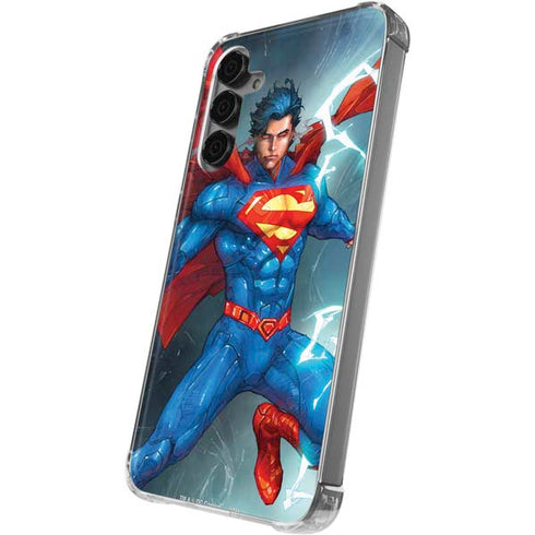 DC Comics Superman Elements Galaxy S24 Plus Clear Case