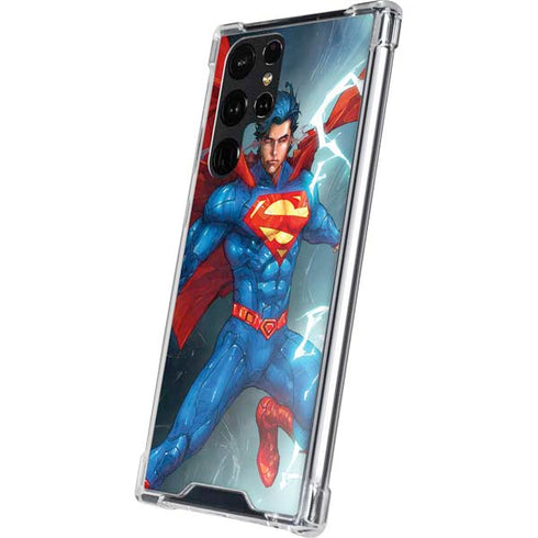 DC Comics Superman Elements Galaxy S24 Ultra Clear Case