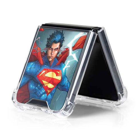 DC Comics Superman Elements Galaxy Z Flip5 5G Clear Case