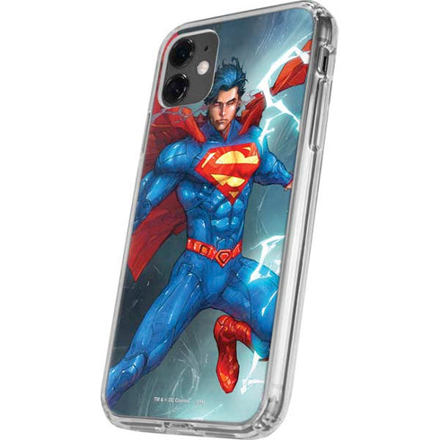 DC Comics Superman Elements iPhone 11 Clear Case