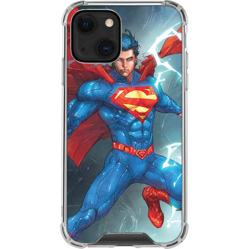 DC Comics Superman Elements iPhone 15 Plus Clear Case