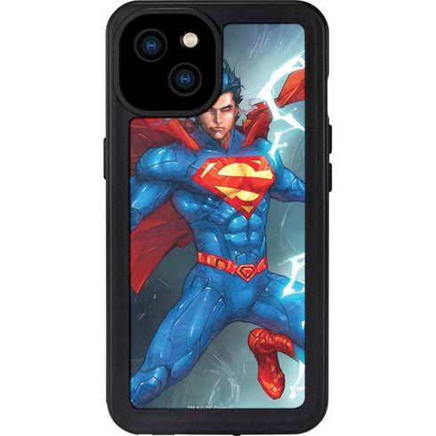 DC Comics Superman Elements iPhone 15 Plus Waterproof Case