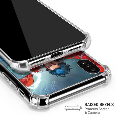 DC Comics Superman Elements iPhone XS Max Clear Case