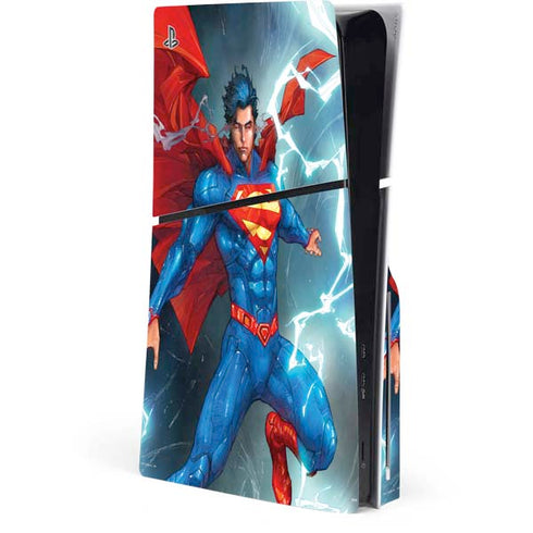 DC Comics Superman Elements PS5 Slim Disk Console Skin