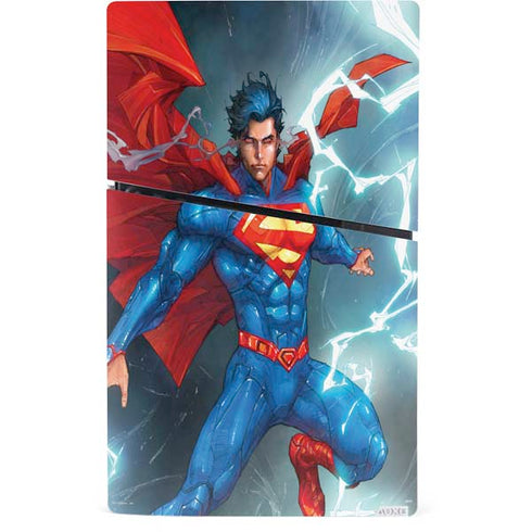 DC Comics Superman Elements PS5 Slim Digital Edition Bundle Skin