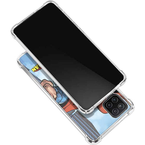 DC Comics Superman Flying Pose Galaxy A12 Clear Case