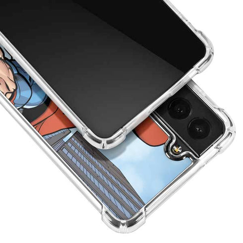 DC Comics Superman Flying Pose Galaxy S22 Plus Clear Case