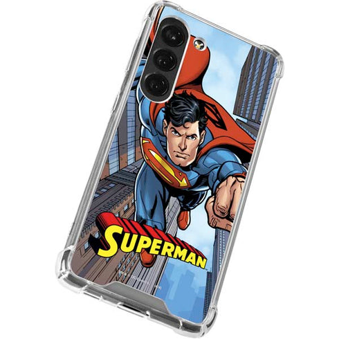 DC Comics Superman Flying Pose Galaxy S23 Clear Case