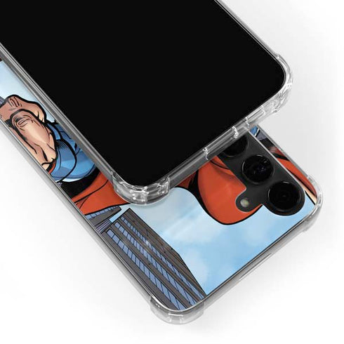 DC Comics Superman Flying Pose Galaxy S24 Plus Clear Case