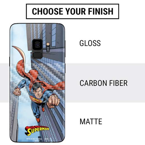 DC Comics Superman Flying Pose Galaxy S9 Skin