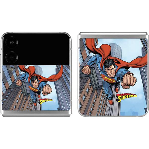DC Comics Superman Flying Pose Galaxy Z Flip4 5G Skin