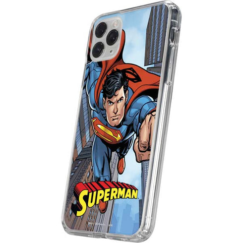 DC Comics Superman Flying Pose iPhone 11 Pro Clear Case