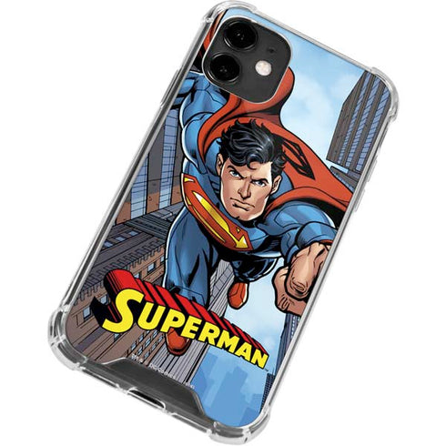 DC Comics Superman Flying Pose iPhone 12 Clear Case