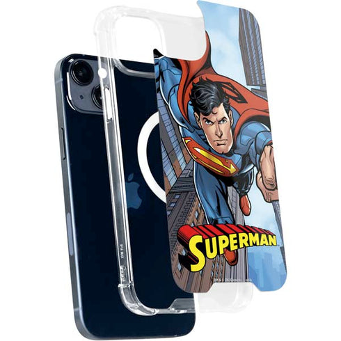 DC Comics Superman Flying Pose iPhone 15 Plus MagSafe Case
