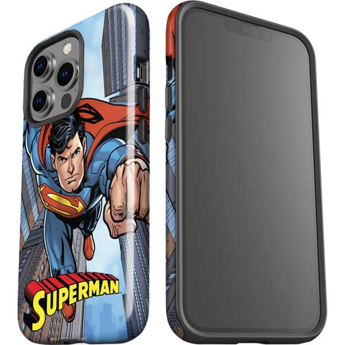 DC Comics Superman Flying Pose iPhone 14 Pro Impact Case