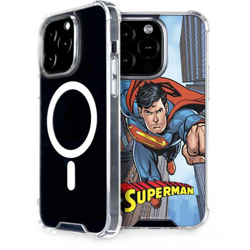 DC Comics Superman Flying Pose iPhone 14 Pro MagSafe Case