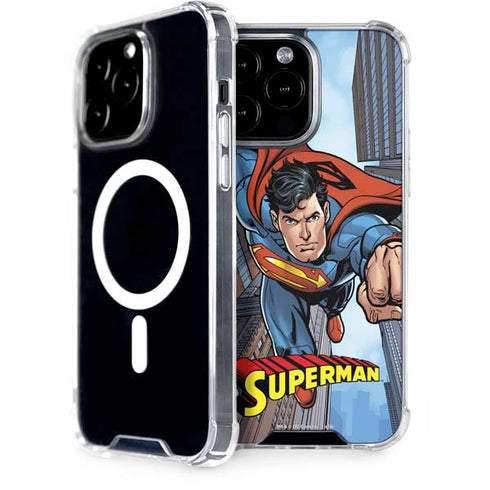 DC Comics Superman Flying Pose iPhone 15 Pro Max MagSafe Case