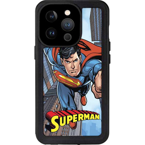 DC Comics Superman Flying Pose iPhone 14 Pro Waterproof Case