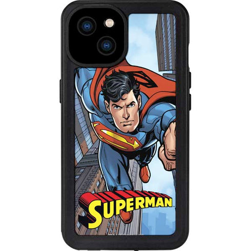 DC Comics Superman Flying Pose iPhone 15 Plus Waterproof Case