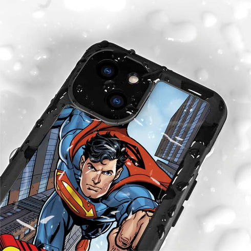 DC Comics Superman Flying Pose iPhone 15 Plus Waterproof Case