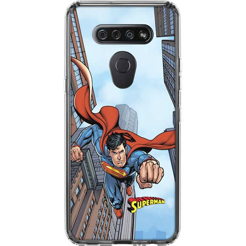 DC Comics Superman Flying Pose LG K51/Q51 Clear Case