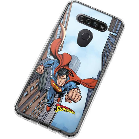 DC Comics Superman Flying Pose LG K51/Q51 Clear Case