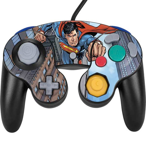 DC Comics Superman Flying Pose Nintendo GameCube Controller Skin