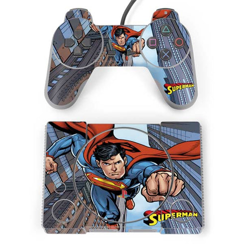 DC Comics Superman Flying Pose PlayStation Classic Bundle Skin