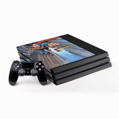 DC Comics Superman Flying Pose PS4 Pro Bundle Skin
