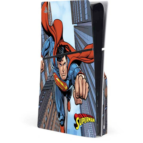 DC Comics Superman Flying Pose PS5 Slim Disk Console Skin