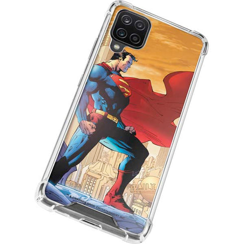 DC Comics Superman For Tomorrow Cover Art by Jim Lee Galaxy A12 Clear Case