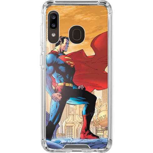 DC Comics Superman For Tomorrow Cover Art by Jim Lee Galaxy A30 Clear Case